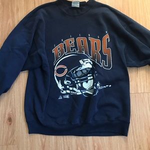 Oversized vintage Chicago bears crew neck